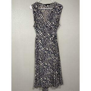 Julie Dillon New York Sophi Faux Wrap Dress Size 14W Basic Workwear Classic